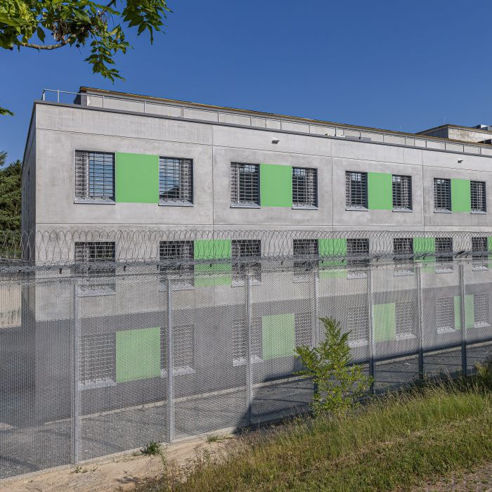 Justizvollzugsanstalt Ravensburg, Außenansicht des neuen Haftgebäudes