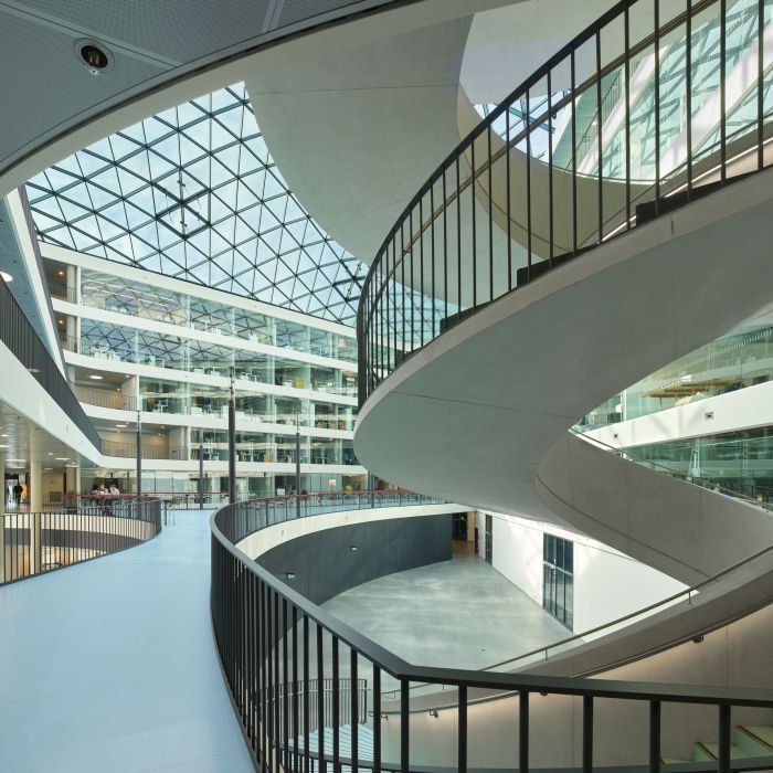DHBW Stuttgart, Neubau für die Fakultät Technik, Ansicht Atrium