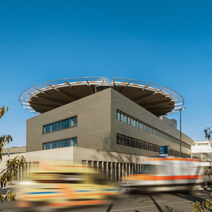 Außenaufnahme Neubau Chirurgie Heidelberg