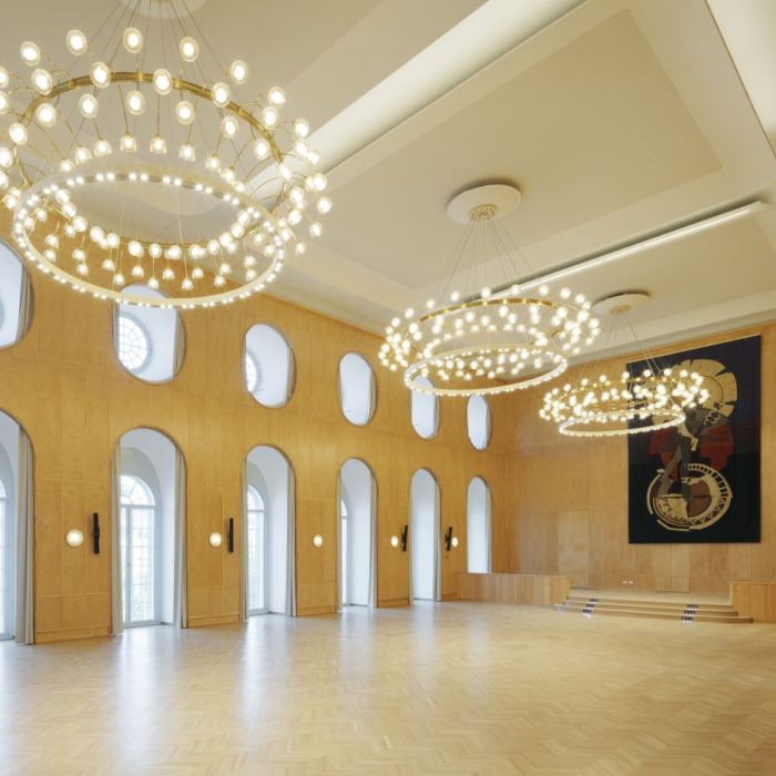 Universität Mannheim, Schloss Ostflügel, Innenansicht Aula