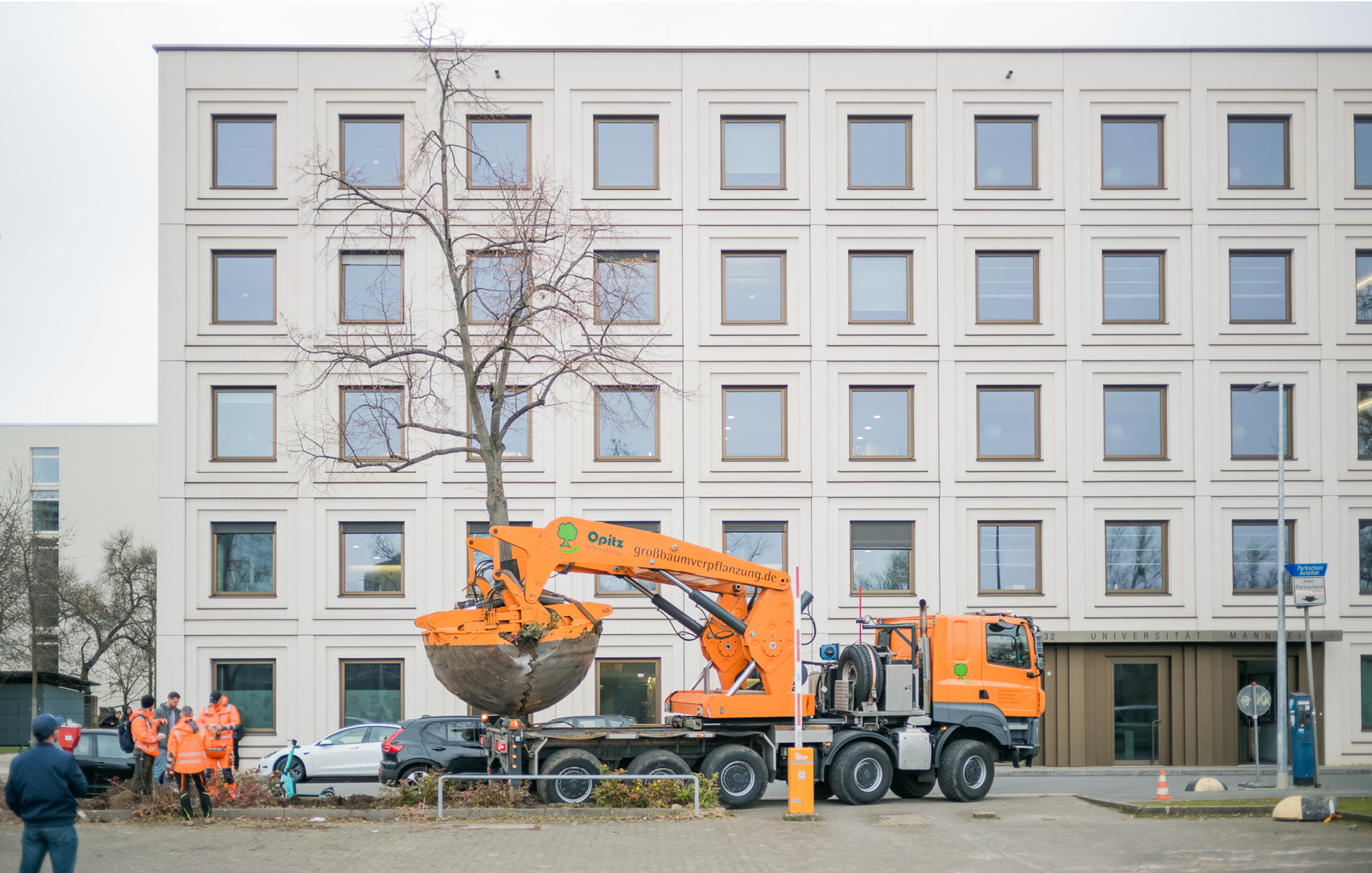 Transportfahrzeug mit Großbaum