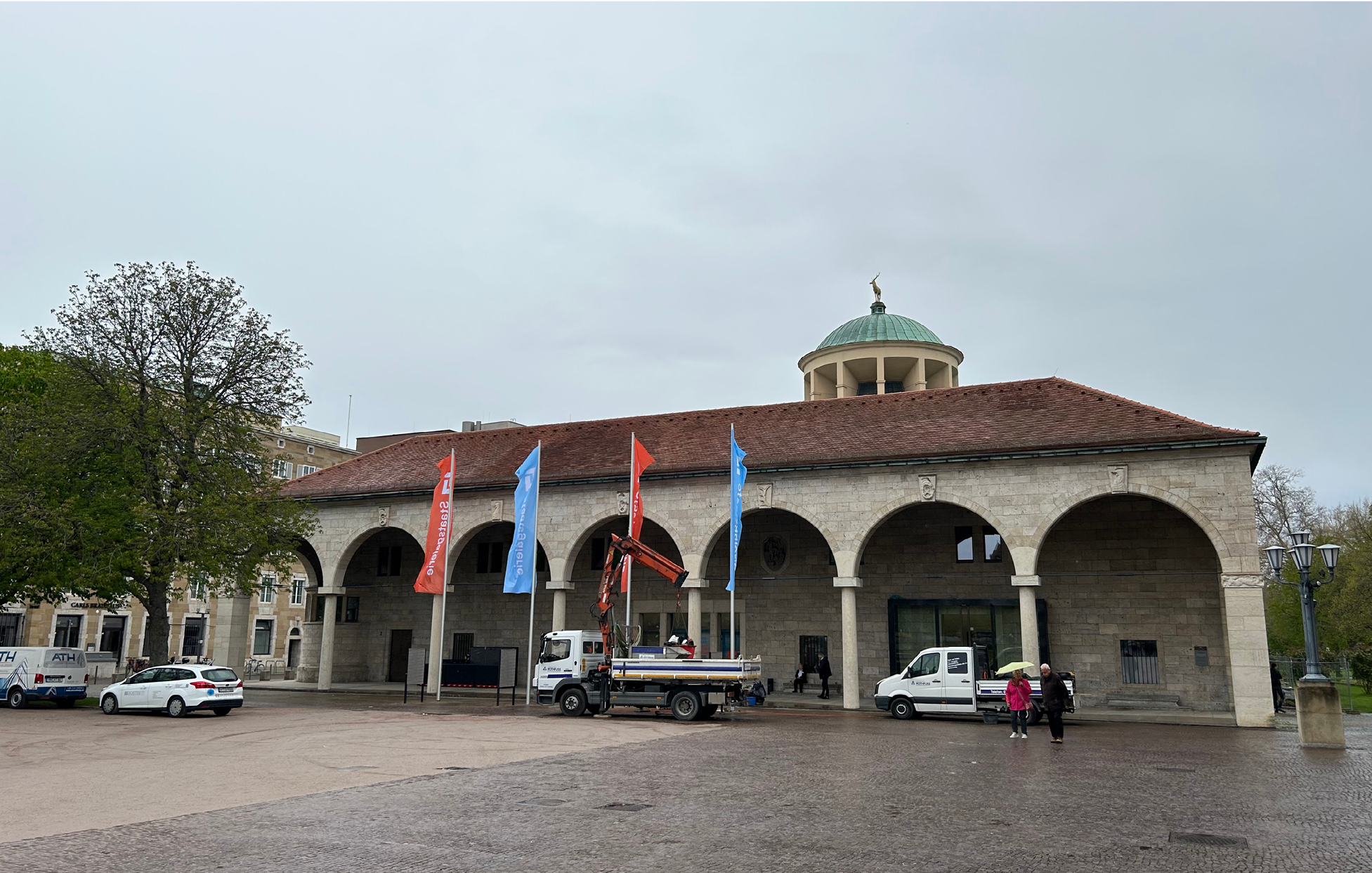 Außenansicht Kunstgebäude aus Richtung Schlossgarten