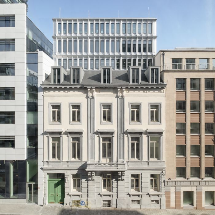 Erweiterungsbau Landesvertretung Brüssel, Außenaufnahme Straßenseite